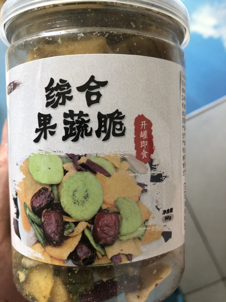 迪迪猪 综合蔬果脆干90净重 罐装什锦蔬菜脆干零食果蔬干脆片低热量小零怎么样，好用吗，口碑，心得，评价，试用报告,第2张