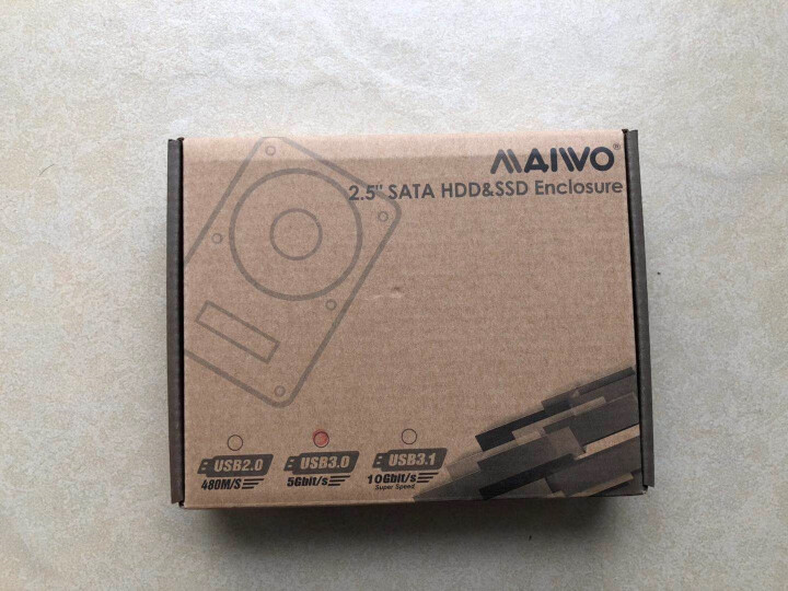 麦沃（MAIWO）硬盘盒USB3.0电脑外置机械固态免工具硬盘盒子 2.5硬盘盒3秒拆装/USB3.0,第2张