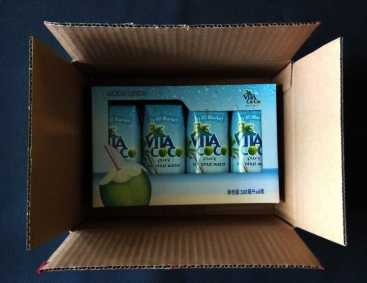 唯他可可（Vita Coco）天然椰子水进口NFC果汁饮料330ml*4瓶怎么样，好用吗，口碑，心得，评价，试用报告,第3张