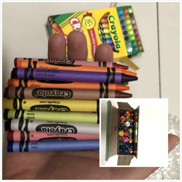 美国绘儿乐Crayola 儿童绘画 画笔工具 彩色蜡笔套装 学生绘画练习 24色标准蜡笔52,第3张