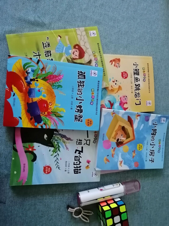 快乐读书吧二年级上册小学生课外阅读全5册注音版小鲤鱼跳龙门孤独的小螃蟹一只想飞的猫小狗的必读经典书籍怎么样，好用吗，口碑，心得，评价，试用报告,第3张