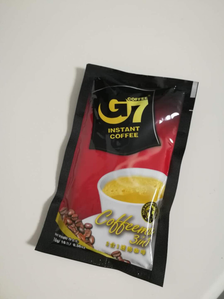 G7咖啡旗舰店越南原装进口g7三合一速溶咖啡100条1600g正品 三合一10条（1盒）怎么样，好用吗，口碑，心得，评价，试用报告,第2张