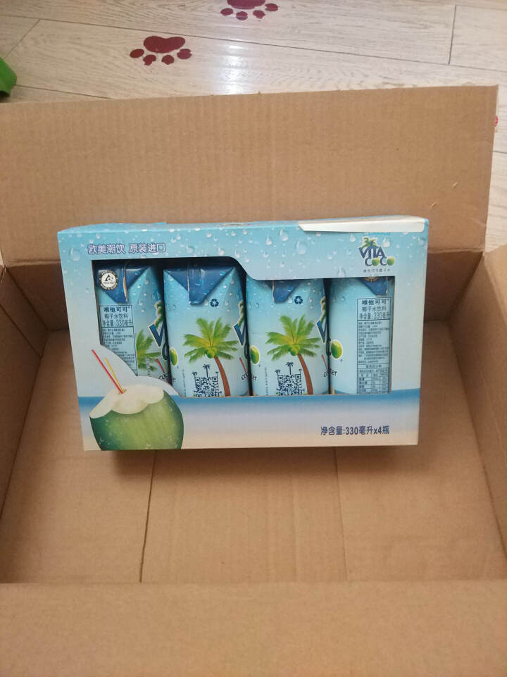 唯他可可（Vita Coco）天然椰子水进口NFC果汁饮料330ml*4瓶怎么样，好用吗，口碑，心得，评价，试用报告,第3张