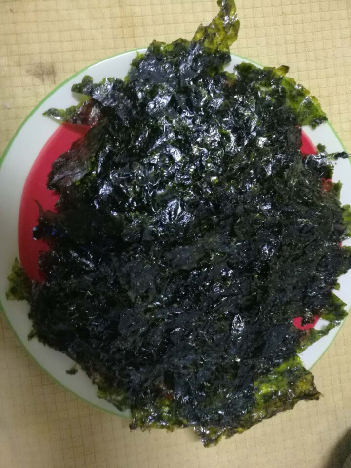 韩国进口 天晓海女海苔紫菜 儿童即食海苔脆片休闲零食大片装25g 竹盐味怎么样，好用吗，口碑，心得，评价，试用报告,第3张