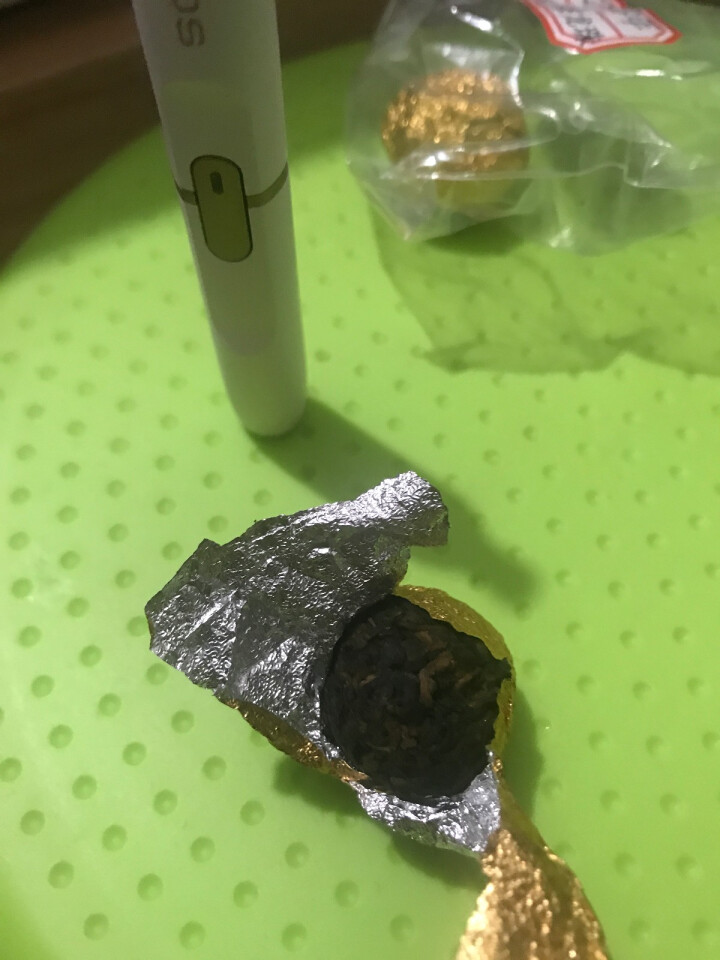 云茗木 普洱茶熟茶纯手工迷你小沱茶勐海大叶古树小龙珠陈年罐装 熟茶中端 同款茶样16克怎么样，好用吗，口碑，心得，评价，试用报告,第4张