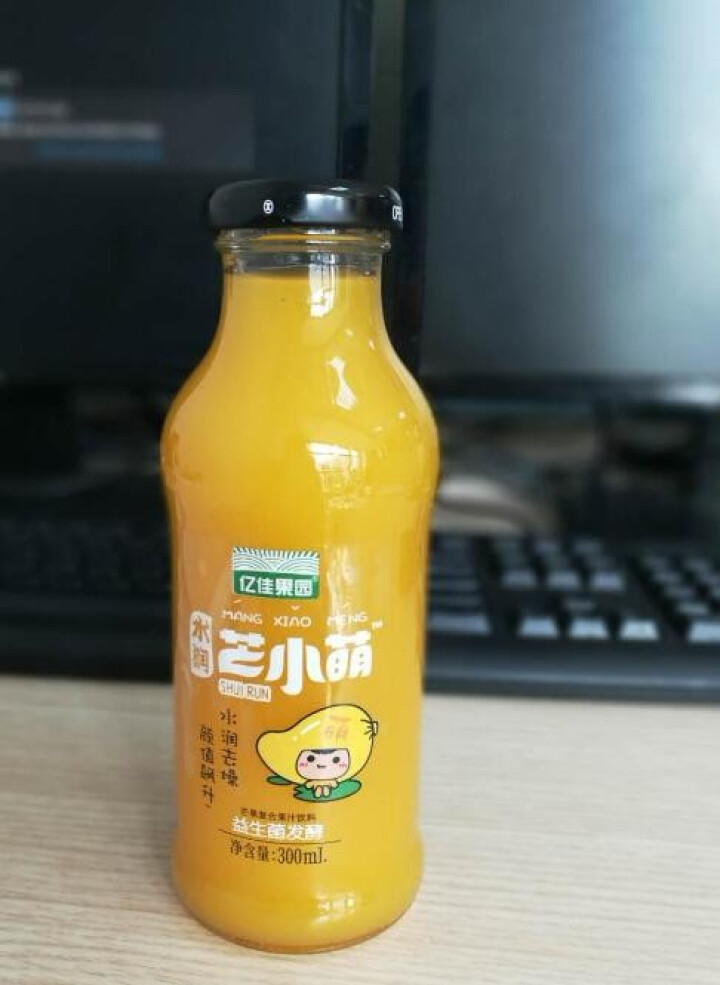 【京东送达】亿佳果园 芒果汁果汁饮料益生菌发酵整箱包邮家庭装300ml*12玻璃瓶怎么样，好用吗，口碑，心得，评价，试用报告,第3张