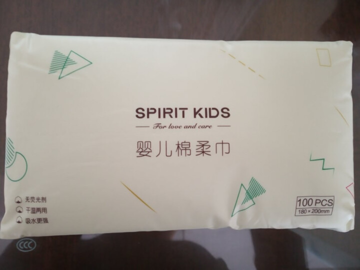 Spirit Kids 婴儿棉柔巾干湿两用新生儿湿巾宝宝纯手口护理 单包（18*20cm）怎么样，好用吗，口碑，心得，评价，试用报告,第3张