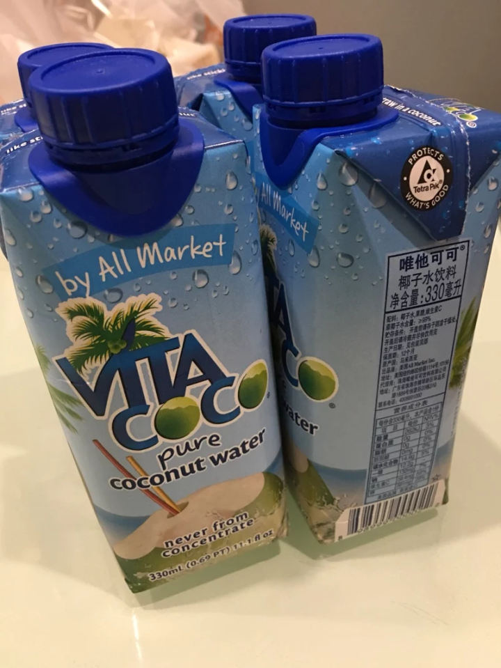 唯他可可（Vita Coco）天然椰子水进口NFC果汁饮料330ml*4瓶怎么样，好用吗，口碑，心得，评价，试用报告,第4张