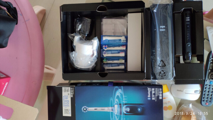 博朗 欧乐B（Oralb）电动牙刷 成人3D声波震动牙刷（自带刷头*5+充电旅行盒）黑色 iBrush9000 Plus怎么样，好用吗，口碑，心得，评价，试用报,第3张