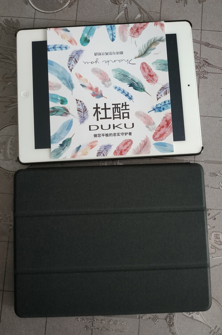 杜酷（DUKU）苹果新款ipad2018保护套带笔槽pro 9.7英寸平板电脑保护壳air2防摔皮套 黑色(送钢化膜) 2018新款iPad 9.7怎么样，好用,第4张