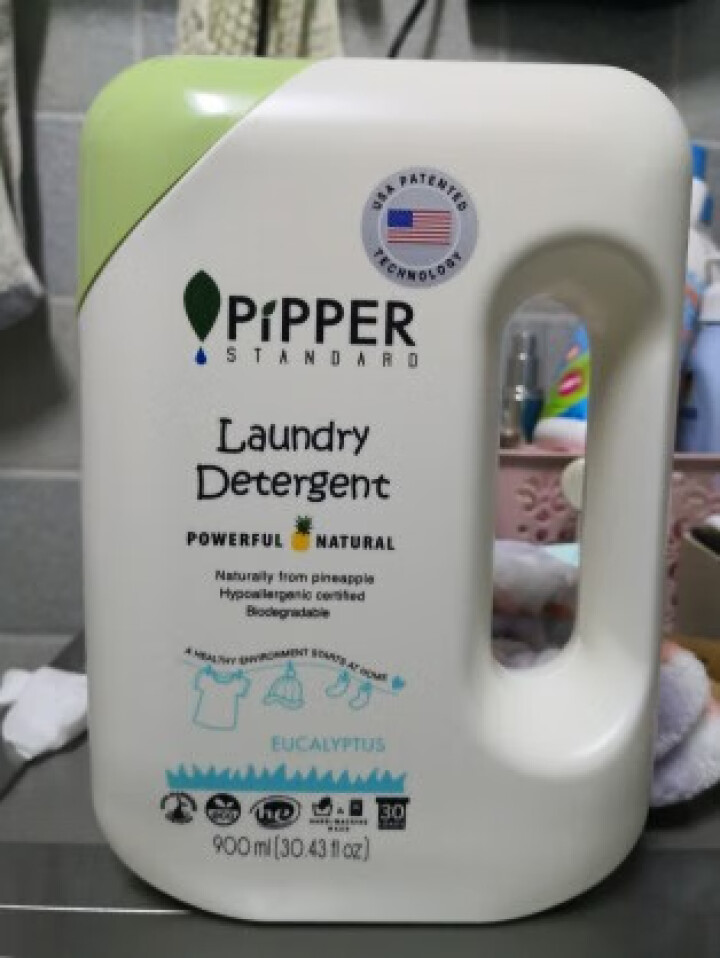 PIPPER 洗衣液尤加利香 900ml 婴儿洗衣液 植物酵素 尤加利香型怎么样，好用吗，口碑，心得，评价，试用报告,第3张