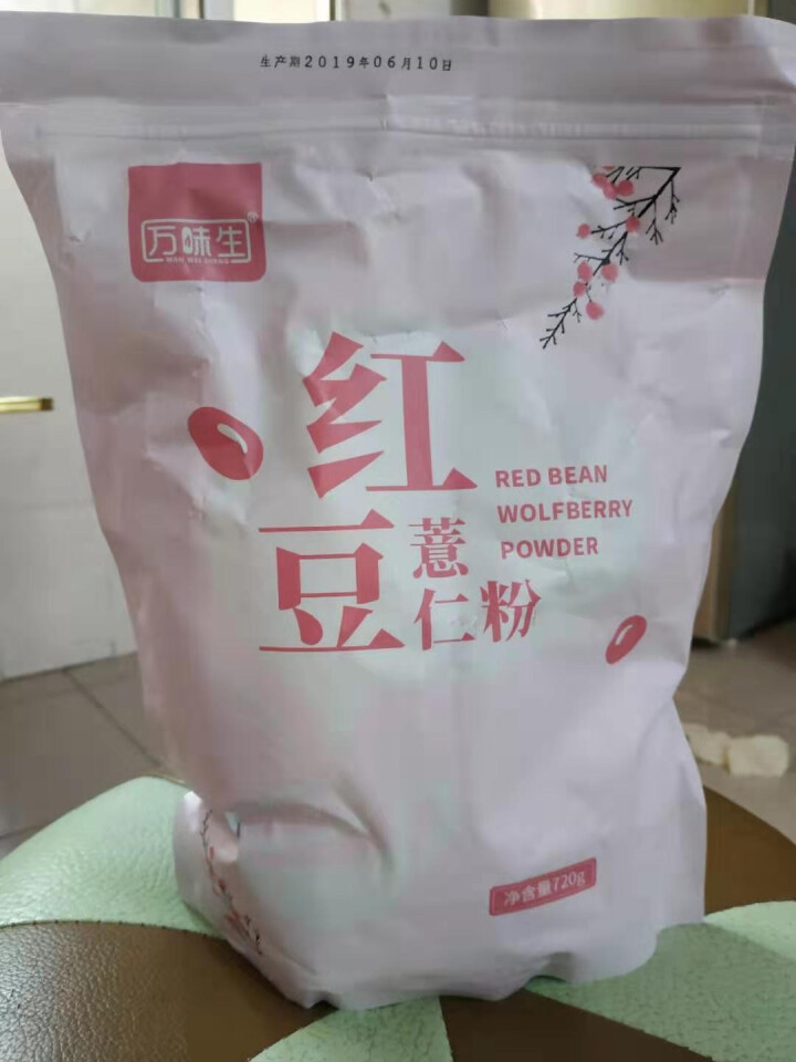 万味生 红豆薏米粉720g 薏仁即食营养代餐五谷冲泡早餐粉熟赤小豆速食粥怎么样，好用吗，口碑，心得，评价，试用报告,第6张