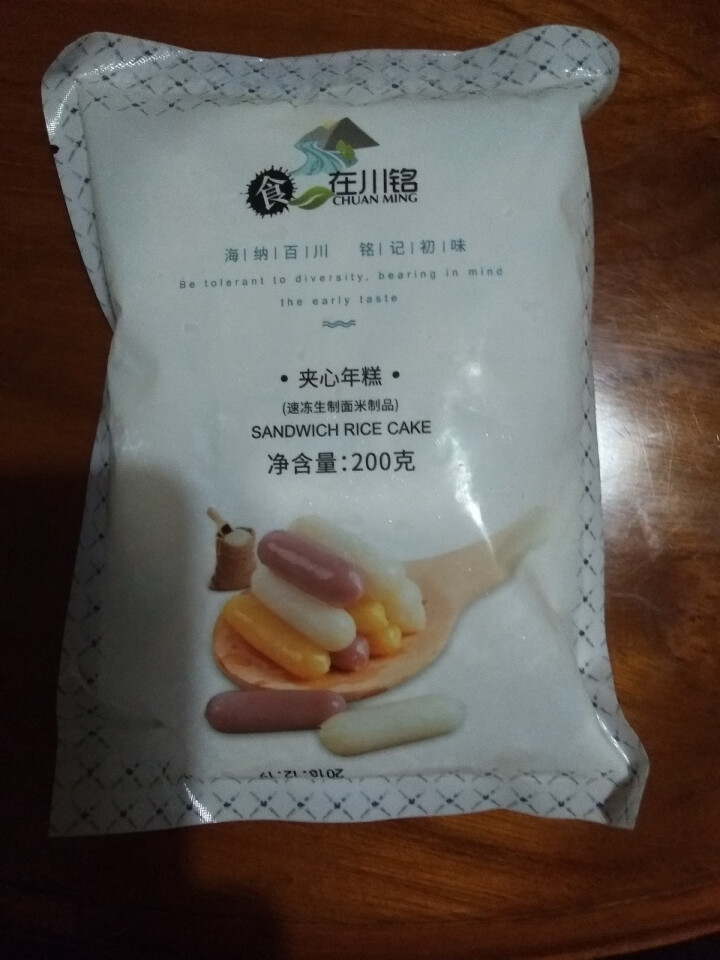 食在川铭韩式咸蛋黄夹心年糕200g*5袋 火锅 食材怎么样，好用吗，口碑，心得，评价，试用报告,第2张