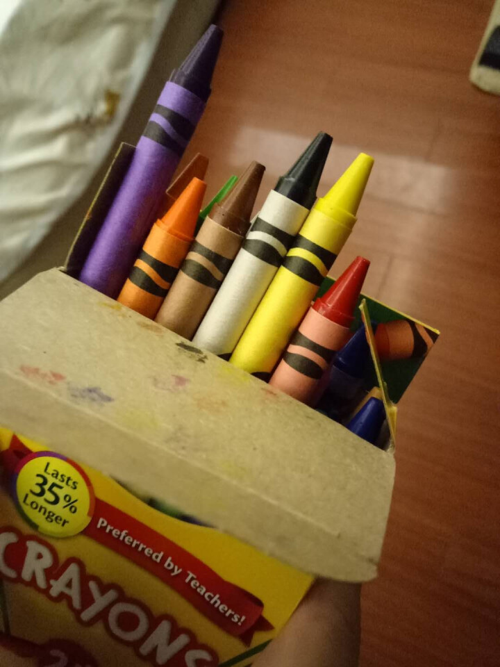 美国绘儿乐Crayola 儿童绘画 画笔工具 彩色蜡笔套装 学生绘画练习 24色标准蜡笔52,第4张