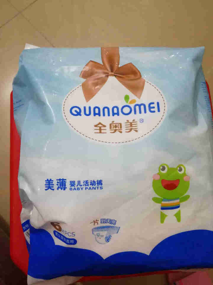 全奥美（Quanaomei）美薄系列婴儿纸尿裤尿不湿拉拉裤活动裤L码 XL码体验装/6片怎么样，好用吗，口碑，心得，评价，试用报告,第4张