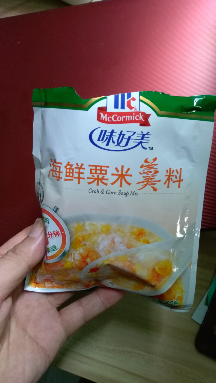 （McCormicK）速食汤料味好美海鲜粟米羹快煮3分钟35g*12包中袋家庭装怎么样，好用吗，口碑，心得，评价，试用报告,第2张