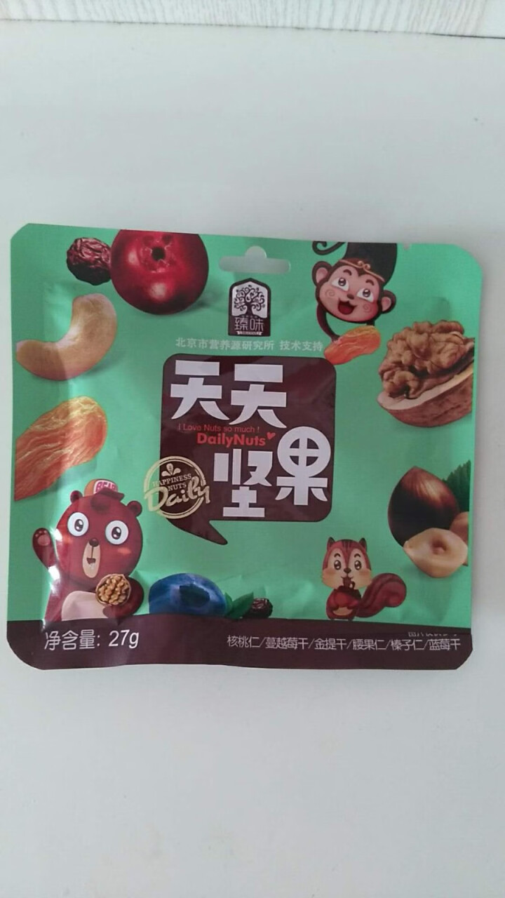 臻味（Delicious）每日坚果混合果仁天天坚果礼盒干果组合炒货孕妇休闲零食 1袋27g怎么样，好用吗，口碑，心得，评价，试用报告,第3张