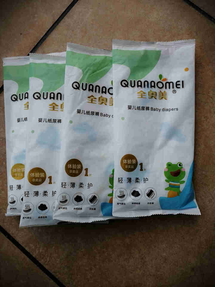 全奥美（Quanaomei）轻薄柔护系列婴儿纸尿裤尿不湿尿裤NB/S/M/L/XL 体验装L 4片（9,第3张