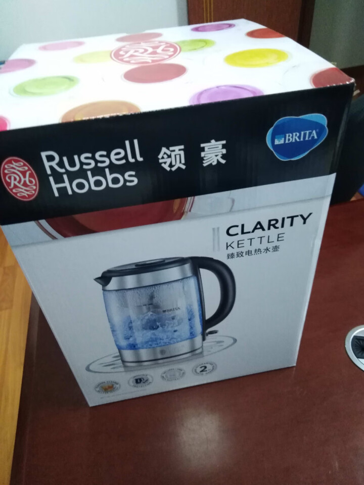 领豪（Russell Hobbs）净水壶电热水壶 含碧然德即BRITA过滤芯净水器  玻璃烧水壶 Strix进口温控 20760,第3张