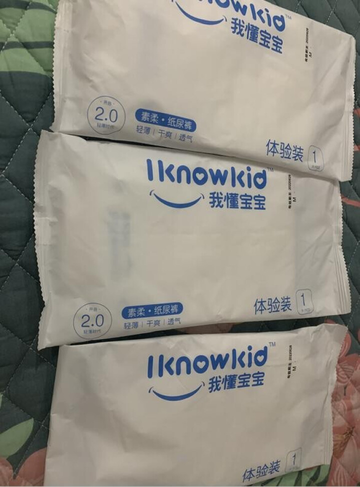 我懂宝宝(IKNOWKID) 轻薄2.0柔软干爽【纸尿裤】M码3片 便携试用装怎么样，好用吗，口碑，心得，评价，试用报告,第2张