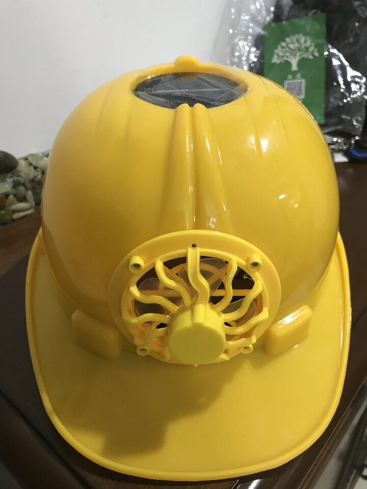 太阳能带风扇的工地安全帽多功能安全帽子工地施工帽夏季遮阳防晒大沿