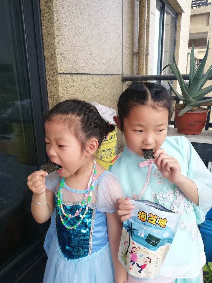 孕味食足 孕妇零食 儿童孕妇即食海苔夹心脆 （芝麻味+南瓜子味+巴旦木味）各一袋怎么样，好用吗，口碑，心得，评价，试用报告,第4张