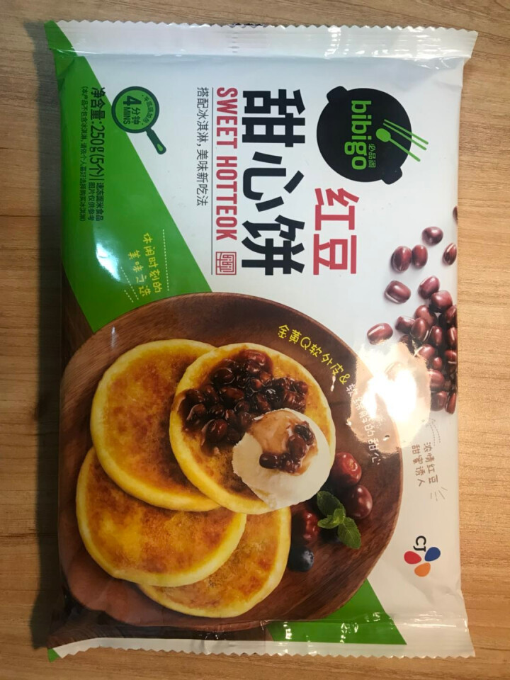 必品阁（bibigo）红豆甜心饼250g（5只装、速冻食品、早餐食材）怎么样，好用吗，口碑，心得，评价，试用报告,第2张