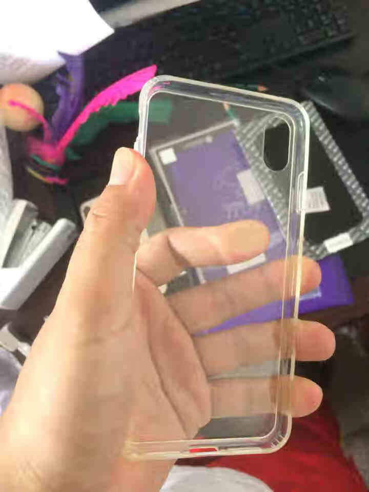 摩可 iphone xs max手机壳透明玻璃苹果xs max手机壳硅胶防摔iphonex手机壳超薄 透明玻璃壳 iphone xs max怎么样，好用吗，口碑,第4张