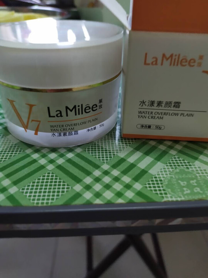 LaMile莱玫 v7水润素颜霜50g/瓶 懒人面霜裸妆隔离霜遮瑕膏保湿补水女士男士学生提亮修饰肤色 水漾素颜霜怎么样，好用吗，口碑，心得，评价，试用报告,第4张