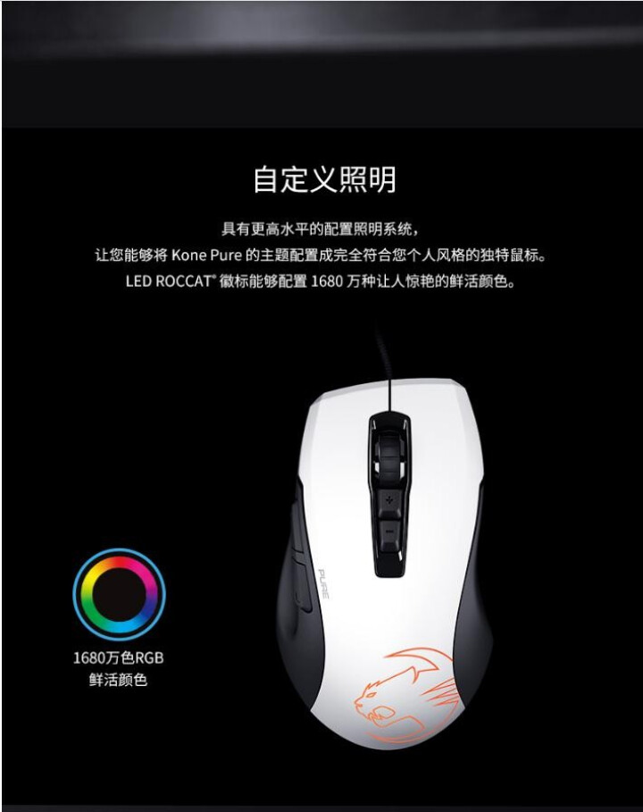 德国冰豹ROCCAT 魔幻豹夜枭KonePure Owl,第8张