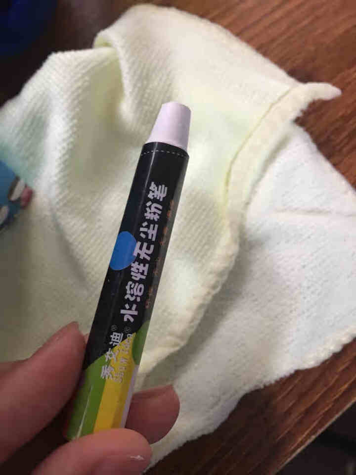 秀艾迪 买2送1 真无尘环保彩色水溶性粉笔 家用六一儿童节礼物涂鸦学习幼儿园老师板书神器颜色鲜艳轻松 白色,第4张