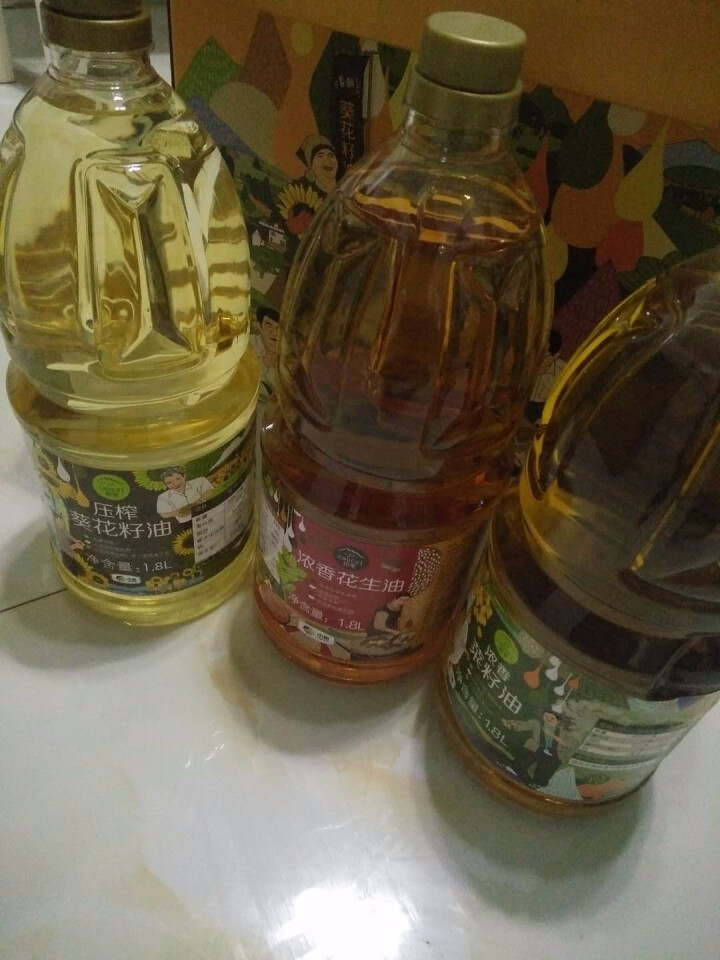 中粮初萃  食用油礼盒1.8L*3(花生油+葵花籽油+菜籽油)怎么样，好用吗，口碑，心得，评价，试用报告,第3张