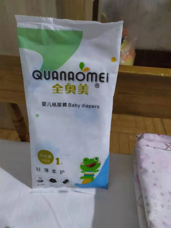 全奥美（Quanaomei）轻薄柔护系列婴儿纸尿裤尿不湿尿裤NB/S/M/L/XL 体验装L 4片（9,第2张