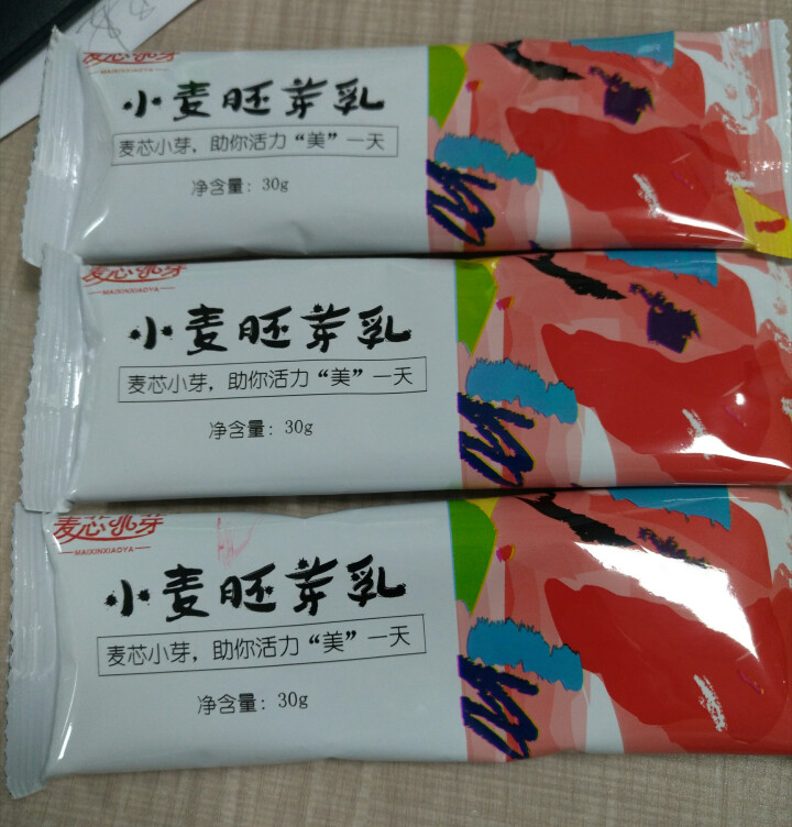 麦芯小芽（MAIXINXIAOYA）小麦胚芽乳三天装180g礼盒装（30g*6袋）怎么样，好用吗，口碑，心得，评价，试用报告,第3张