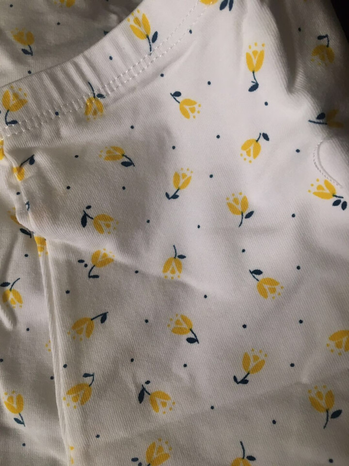 优童库（Kids pants）女童印花内裤纯棉抑菌中大童A类平角儿童薄款新品内裤12岁以上 AG747015白底小黄花单条装 150（推荐140,第4张