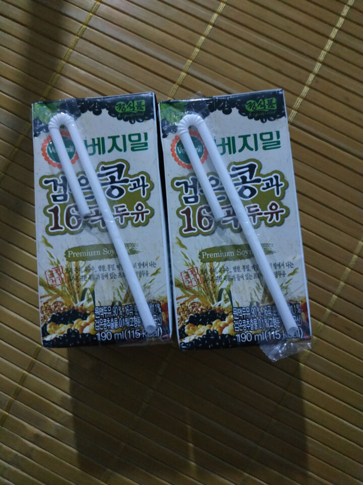 【韩国进口】倍吉美尔16谷物黑豆豆奶营养豆乳 190ml*2（体验装）怎么样，好用吗，口碑，心得，评价，试用报告,第4张