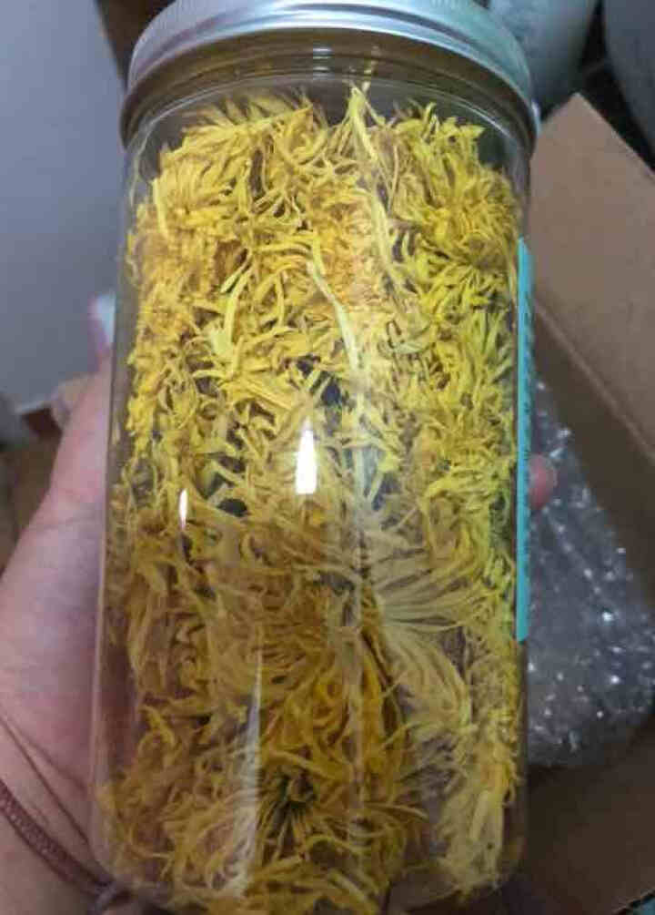 【买2送1再送水杯】花养花 金丝皇菊花茶去火菊花茶金丝黄菊茗品春夏清火去热可搭配枸杞一朵一杯 罐装20g怎么样，好用吗，口碑，心得，评价，试用报告,第3张