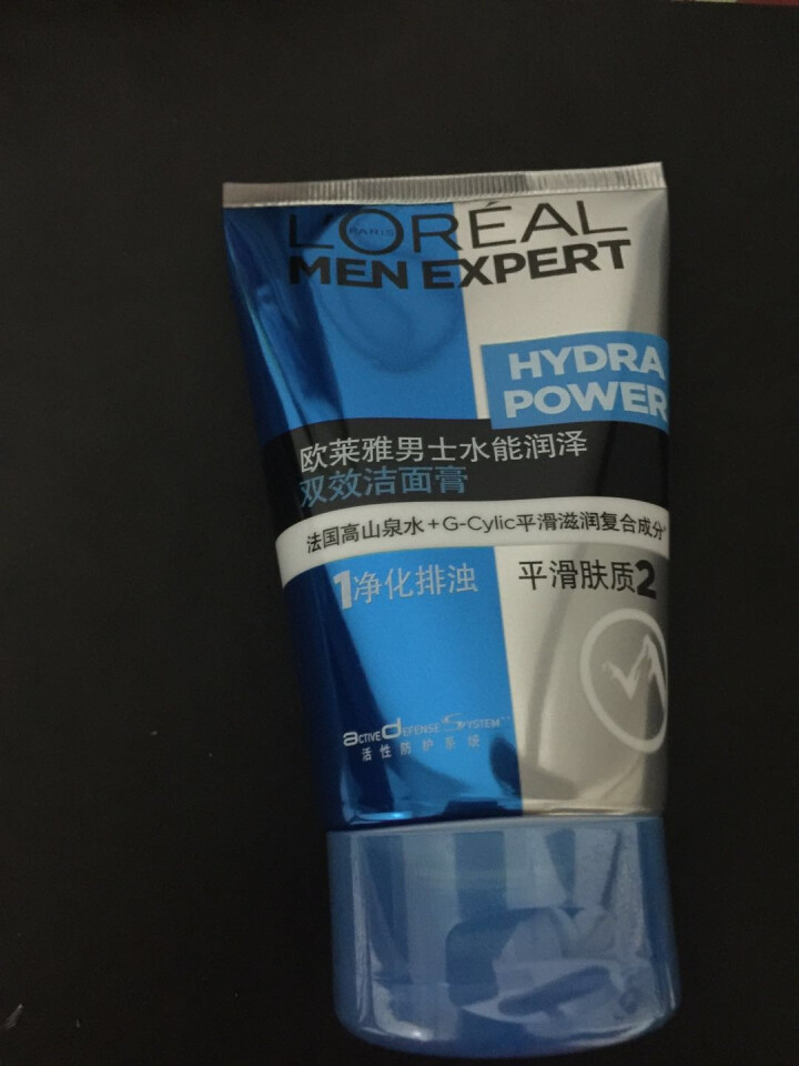 欧莱雅（LOREAL） 男士火山岩控油清痘洁面膏 洁面乳清洁毛孔去黑头洗面奶净彻毛孔抗痘去痘 男士护肤水能润泽双效洁面膏100nl怎么样，好用吗，口碑，心得，评,第3张