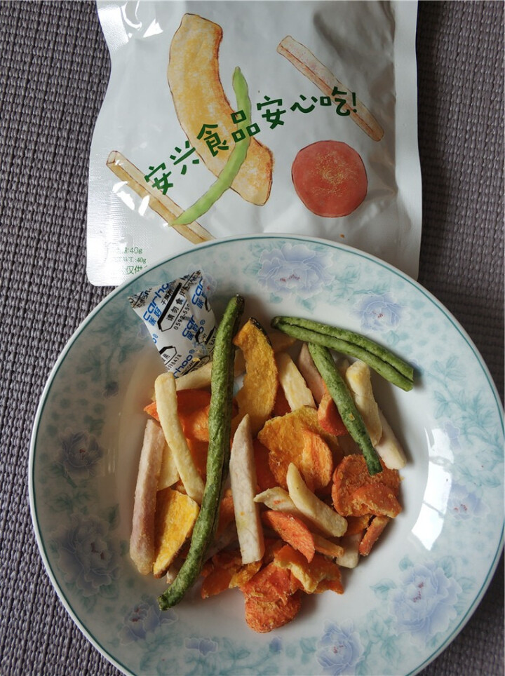 觅蜜安 蔬菜家族脆片 非油炸 真空脱水果蔬干 休闲零食 蔬菜家族脆片40g*2袋怎么样，好用吗，口碑，心得，评价，试用报告,第4张