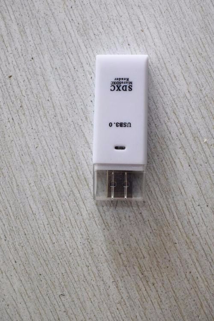 USB3.0高速读卡器TF卡/SD卡多功能二合一读卡器相机SD卡行车记录仪micros手机小卡读卡器 白色,第2张