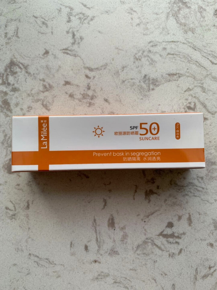 LaMilee莱玫 防晒霜30g 保湿防晒露防晒霜乳男女 SPF50+ 长效持久 隔离紫外线 橙色怎么样，好用吗，口碑，心得，评价，试用报告,第2张