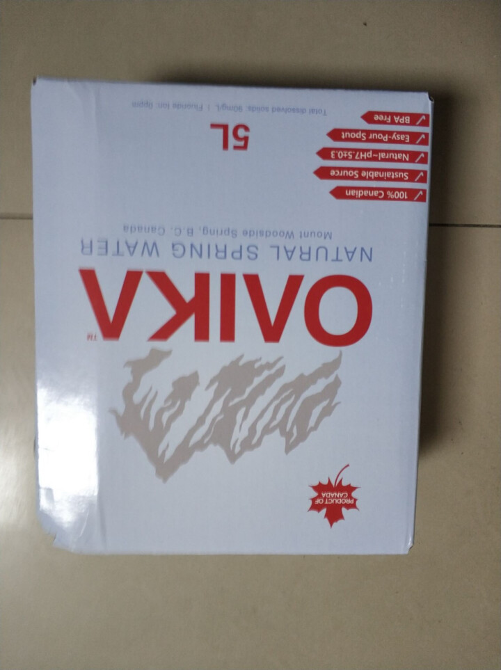 加拿大原装进口班芙OAIKA天然饮用水5L（家庭装饮用山泉水） 5L怎么样，好用吗，口碑，心得，评价，试用报告,第3张