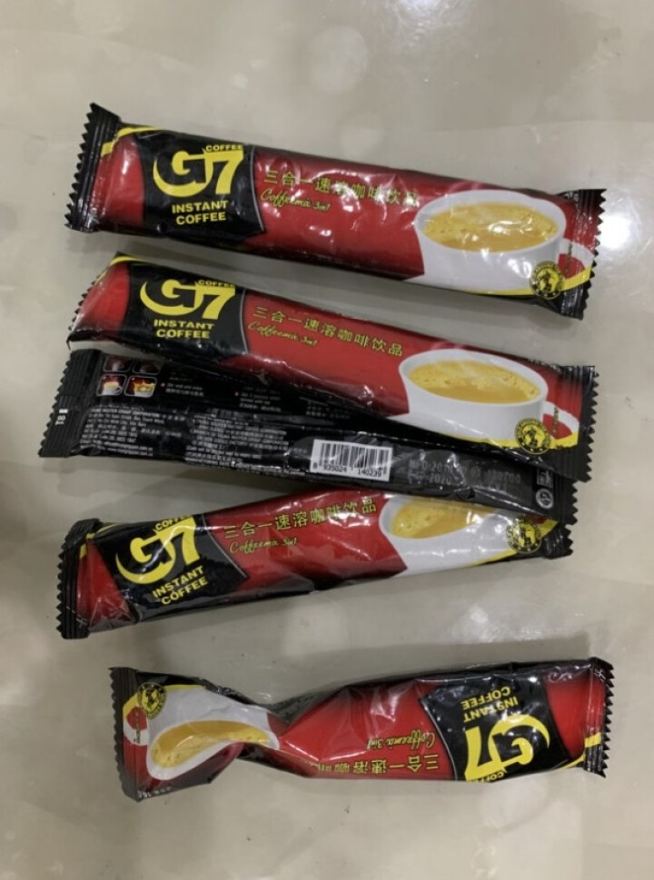 越南进口 中原G7三合一速溶咖啡1600g咖啡粉  特浓原味非美式黑咖啡 5条（可泡五杯）怎么样，好用吗，口碑，心得，评价，试用报告,第4张