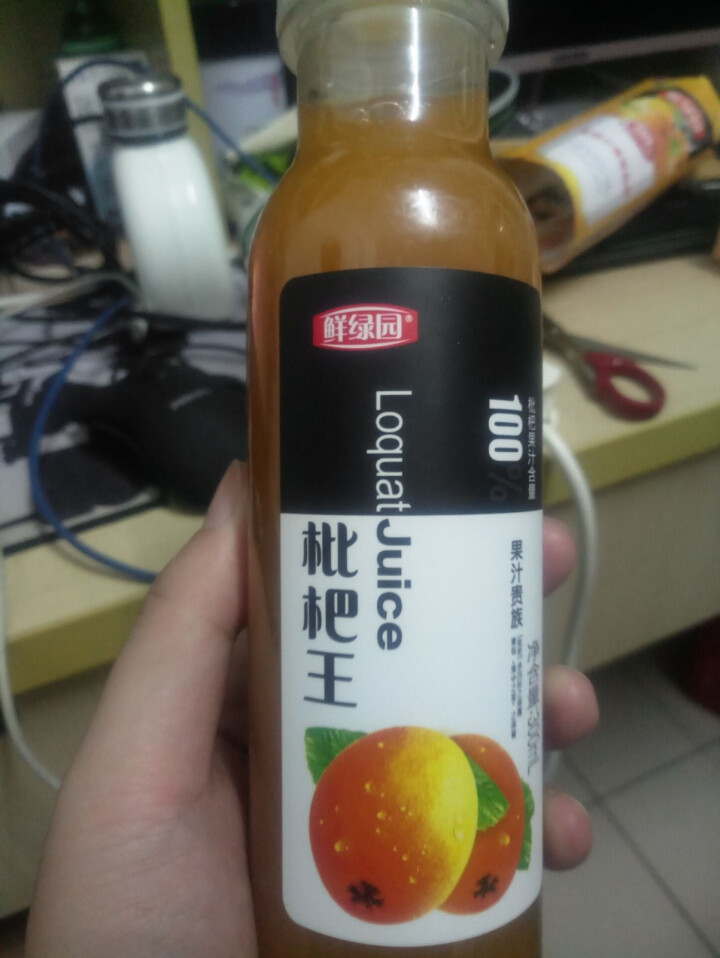 鲜绿园 枇杷汁100%枇杷王枇杷原浆果汁饮料大瓶饮料300ml 单瓶装试饮活动怎么样，好用吗，口碑，心得，评价，试用报告,第2张