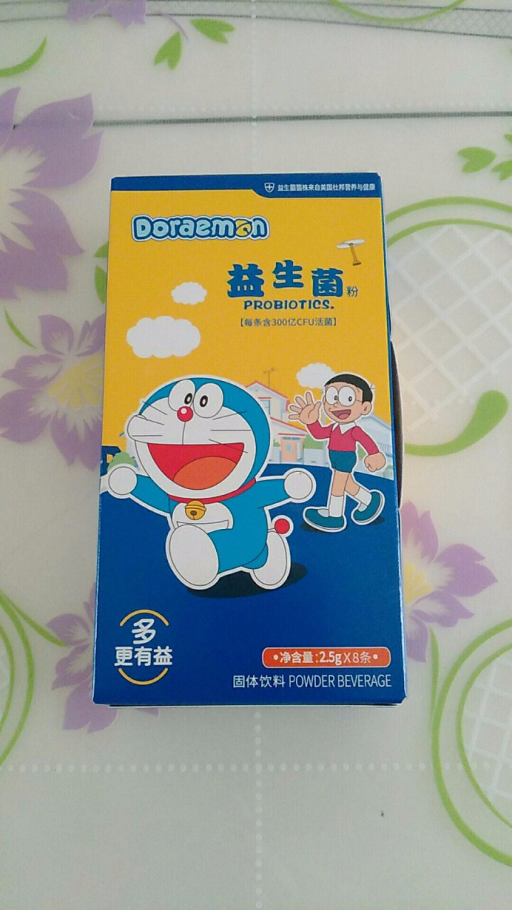 哆啦A梦（Doraemon）儿童益生菌粉进口菌株2.5g每条300亿活菌8条装怎么样，好用吗，口碑，心得，评价，试用报告,第2张