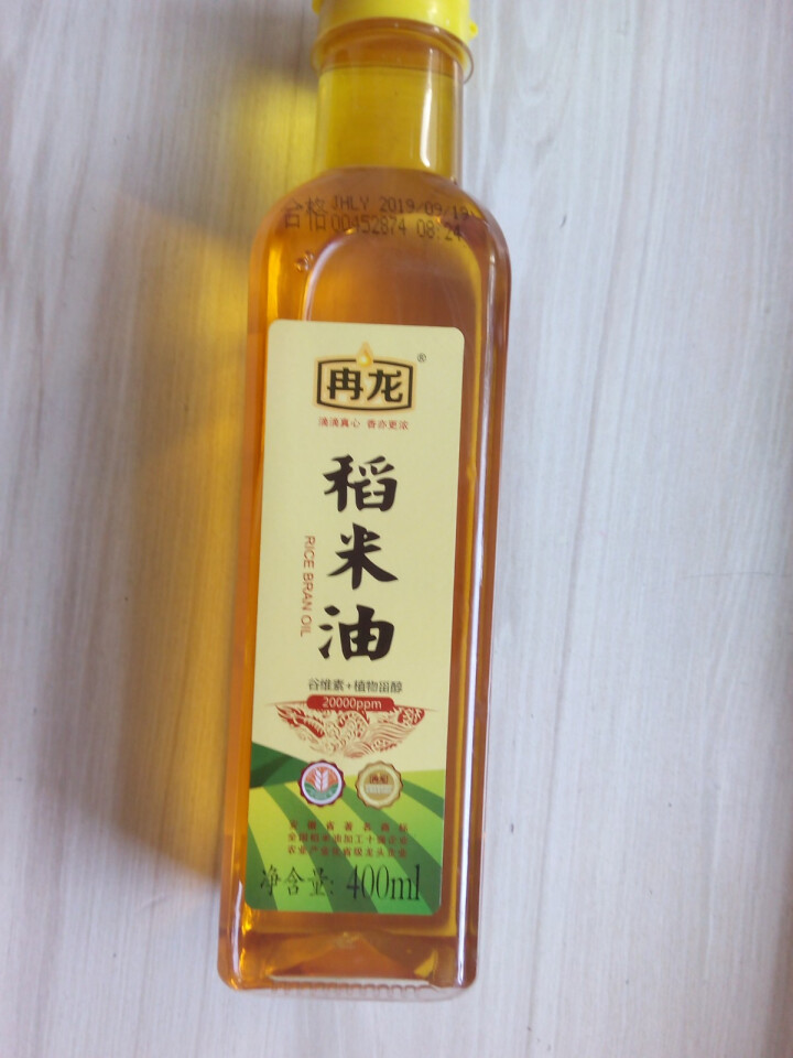 一皖好粮 冉龙稻米油400ml 谷维素植物甾醇食用油 浸出物理精炼米糠油 非菜籽油 2019新油怎么样，好用吗，口碑，心得，评价，试用报告,第3张