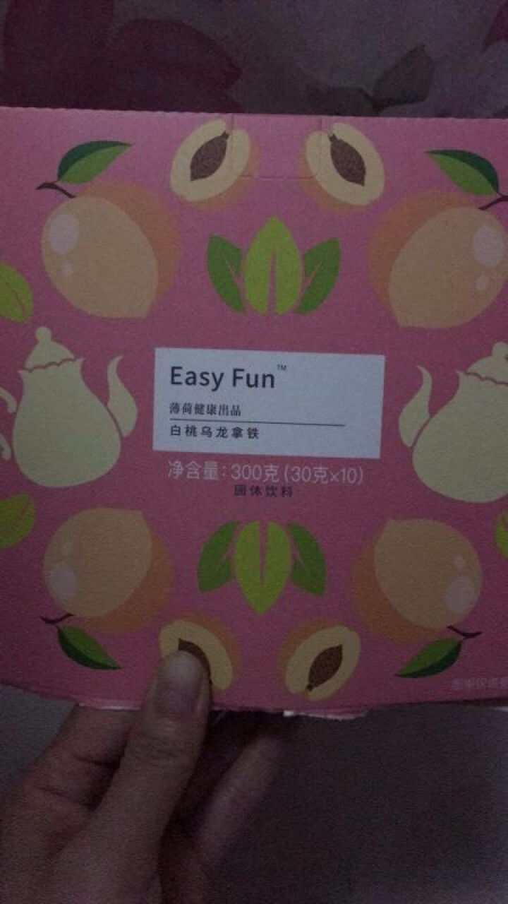 薄荷健康 Easy Fun 白桃乌龙拿铁 醇香冲饮 果香 蜜桃乌龙 拿铁咖啡 10袋/盒怎么样，好用吗，口碑，心得，评价，试用报告,第2张