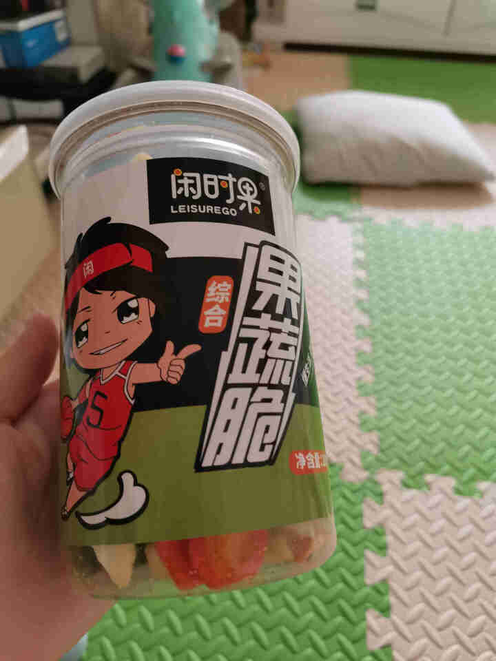 闲时果 综合果蔬脆100g 什锦混合蔬菜干土豆马铃薯芋头条萝卜莲藕南瓜片办公休闲零食送女友 综合果蔬脆100g/罐怎么样，好用吗，口碑，心得，评价，试用报告,第2张