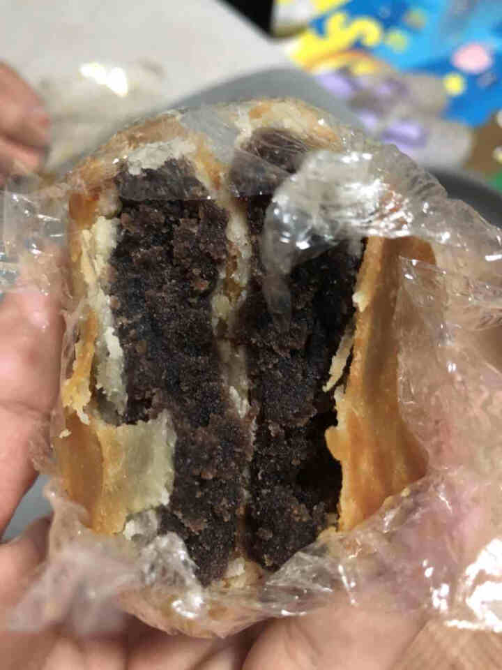 【汕头馆】中秋月饼 潮汕特产手工酥皮朥饼 潮式蛋黄豆沙双拼月饼广式斋饼散装喜饼西堤月饼 纯乌豆沙100g怎么样，好用吗，口碑，心得，评价，试用报告,第4张