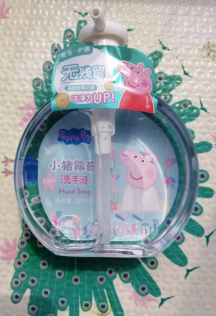 小猪佩奇（peppa pig)金盏花护理洗手液300ml婴儿儿童洁净双手呵护肌肤 易清洗 300ml怎么样，好用吗，口碑，心得，评价，试用报告,第2张